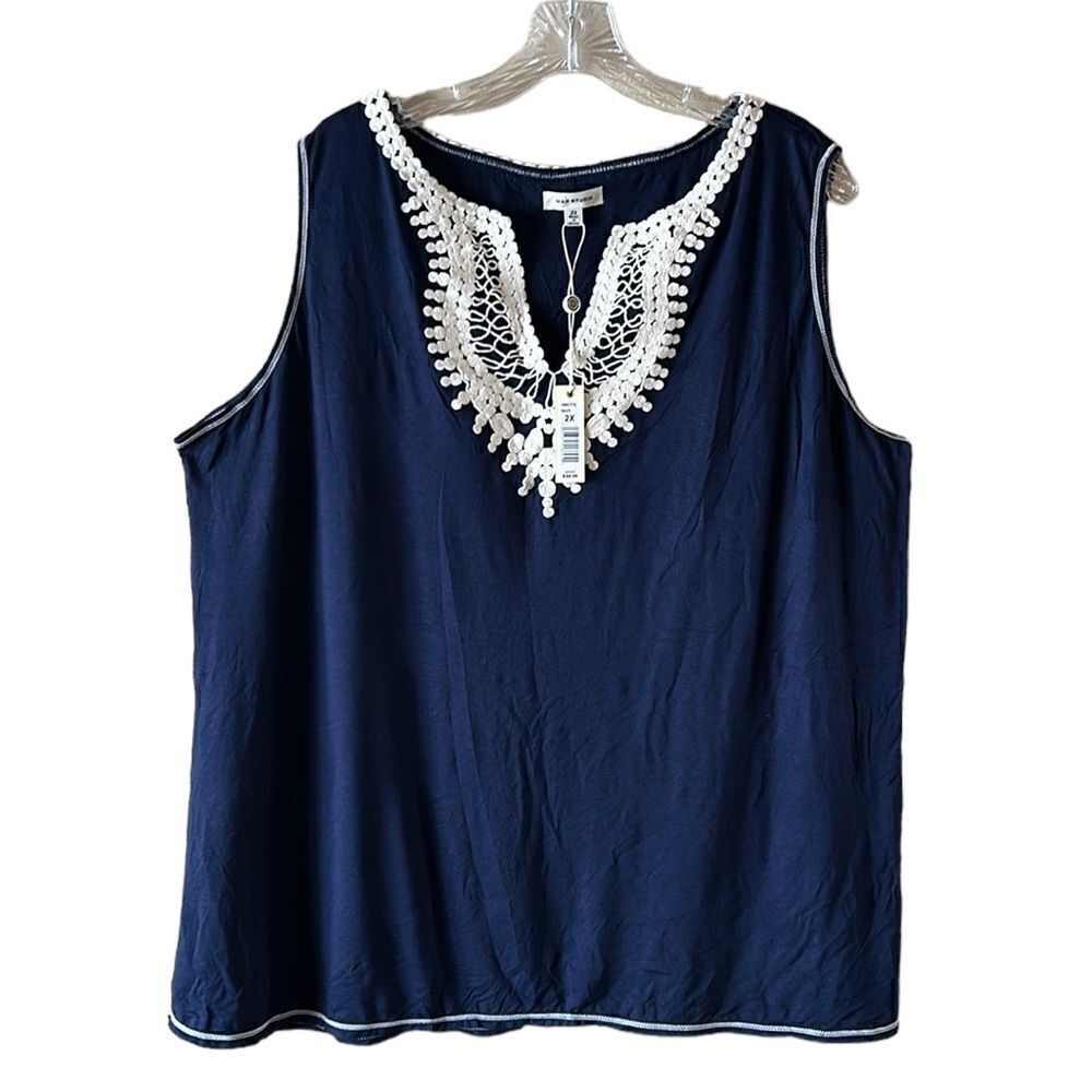 NEW Max Studio Navy Blue Tank Top